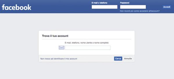 Recuperare la password di Facebook dal computer