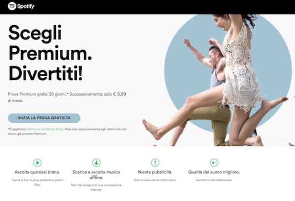 Le offerte di Spotify