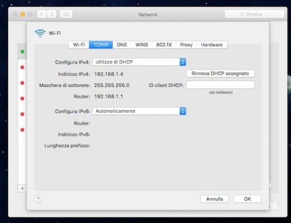 Trovare l'indirizzo ip del router per entrare nel pannello